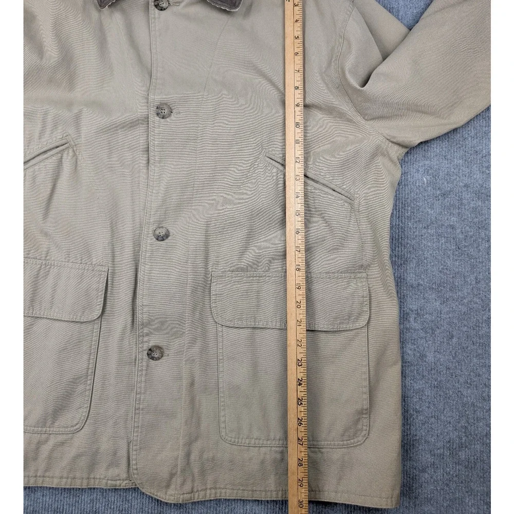 JG Brown Chore Coat Mens Large Flannel Lined Work Wear Equestrian Field Barn